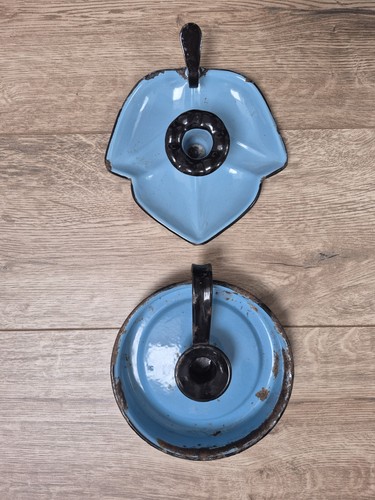 Vintage 1950s blue enamel - 2,