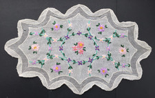 Vintage Embroidered Net Tulle