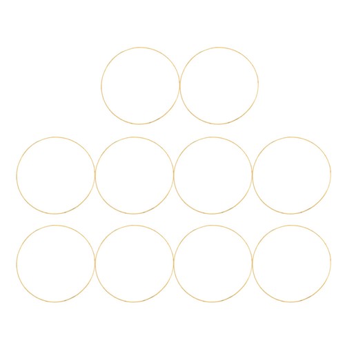 Pcs round metal craft hoops - 10,