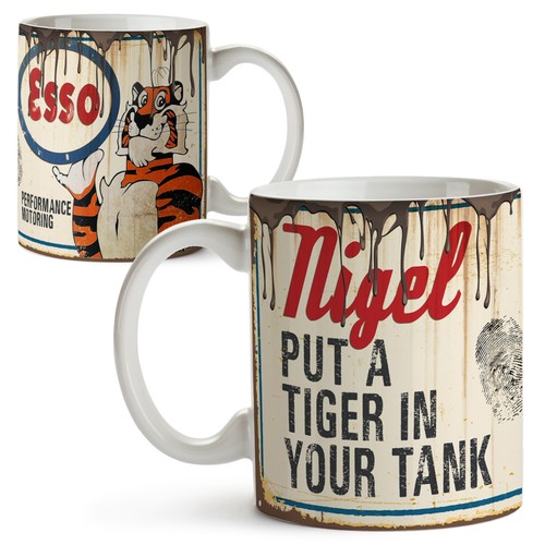 Personalised esso tiger mug - esso,