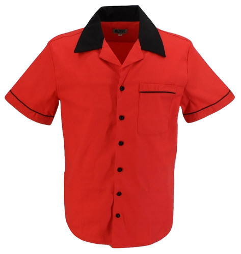 Mens retro red rockabilly - mens,