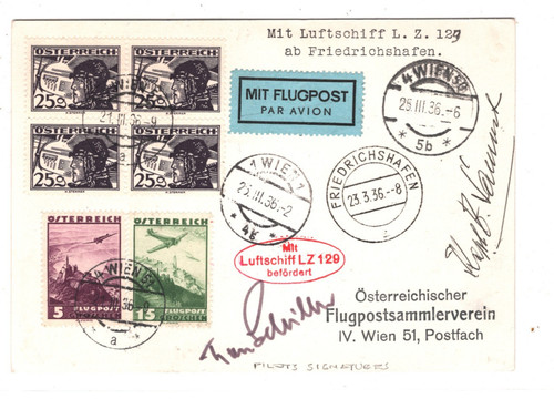 Zeppelin hindenburg card - zeppelin,