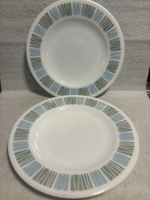 Vintage Pyrex 8 1/2" Plates x2 Matchmaker Pattern