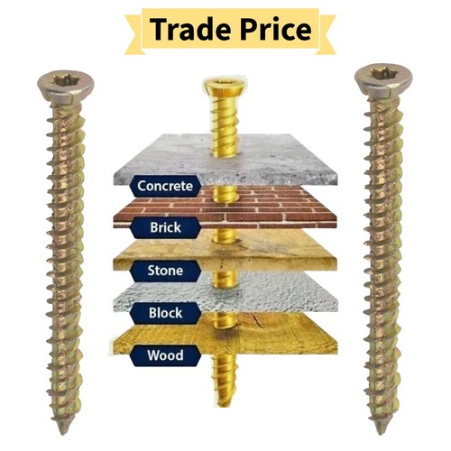 Masonry concrete brick screws - concrete,