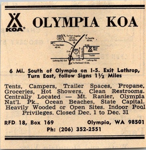 Olympia koa tents campers - koa,