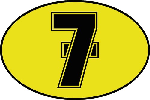 Barry sheene number - 7, decal