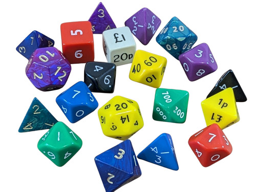 Jumbo dnd dice - jumbo, set