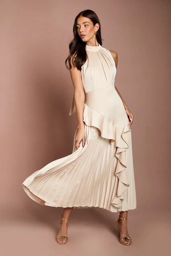 Coast champagne midi dress - coast,