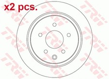 X2 PCS REAR BRAKE DISC ROTOS