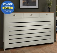 Cream Radiator Cover Cabinet