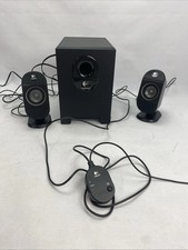 Logitech X-210 2.1 Gaming PC Computer Surround Sound Speakers, Tested & Working