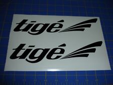  TIGE BOATS STICKER DECAL BLACK You Get 2! Wakeboard boat 