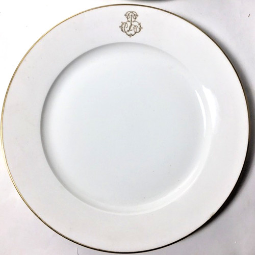 Sevres plate white with - white,