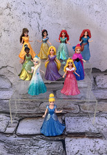 Lot of Disney Princess Polly Pocket Magic Clip Dolls Cinderella Snowhite Ariel