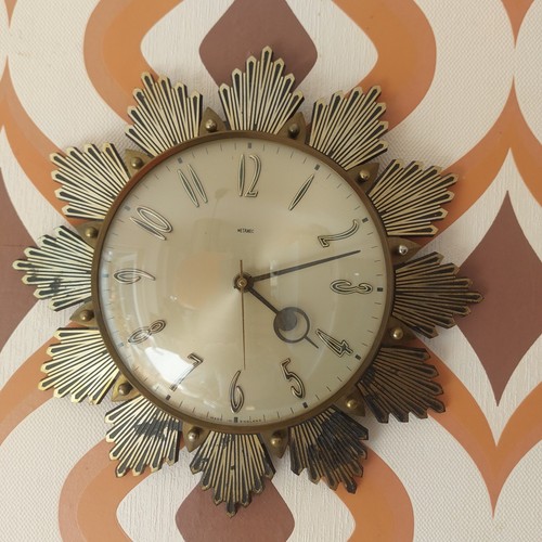 Vintage metamec wall clock 70s - vintage,