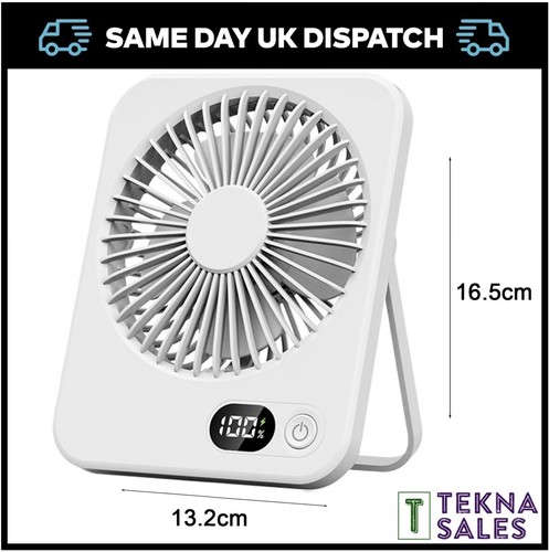 Rechargeable usb desk fan - rechargeable,