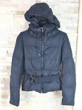 Zara women’s Size S Down Jacket Puffer Hooded Belted Coat