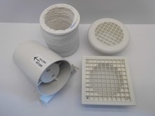 MANROSE SF100T 4" 100MM INLINE TIMER EXTRACTOR FAN KIT BATHROOM SHOWERS TOILETS