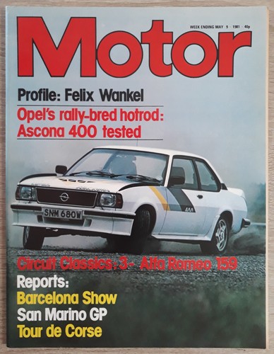 Motor magazine may 1981 - motor,