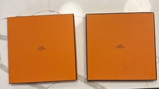 2 HERMES Orange Cardboard