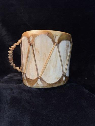 Vintage native drum rawhide - drum,