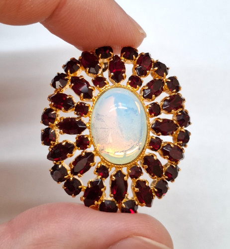Vintage czech bohemian garnet - vintage,
