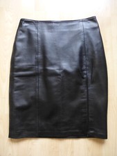 ladies ARMS BLACK SOFT LEATHER SKIRT SIZE 29" WAIST