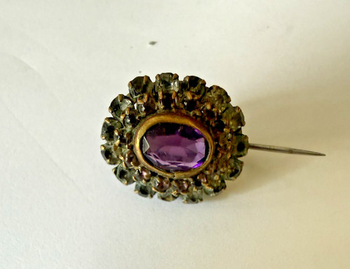 Vintage purple glass cluster - vintage,