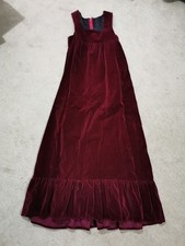 Vintage Red Velvet Maxi Dress