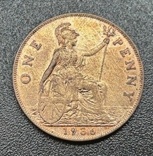1936 One Penny Coin George V