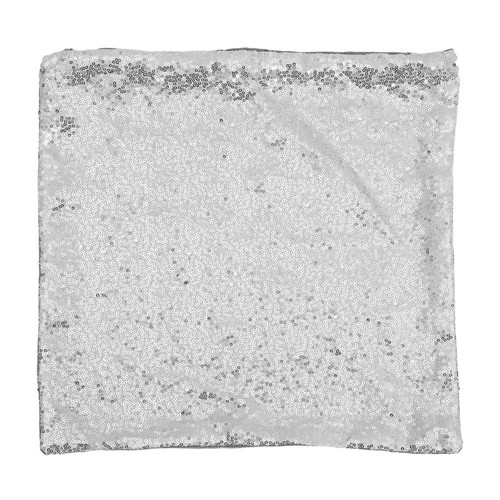Silver cushion covers sequin - silver,