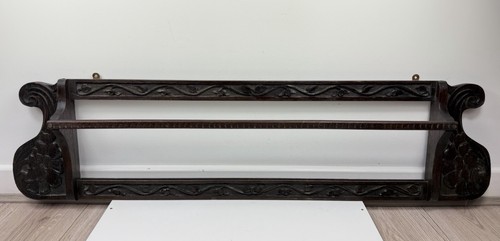 Antique carved wooden plate - carved,