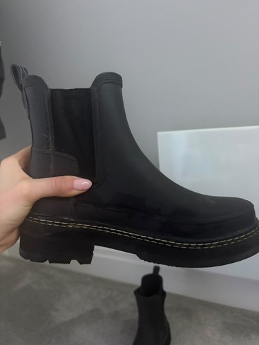 Hunter wellies black chelsea - black,