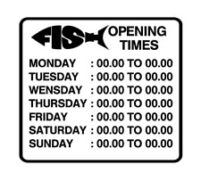 fish & chisp shop opening  window  signage, door advertising decal sticker cafe