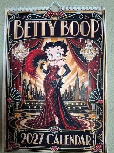 Betty boop 2027 calendar wall - boop,