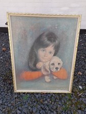 Large Vintage Framed Louis