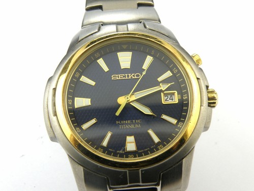 Mens seiko kinetic - kinetic, titanium