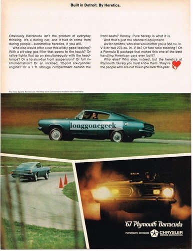 1967 plymouth barracudal - 1967,
