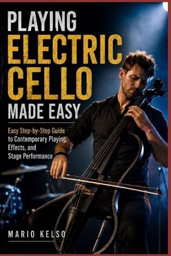 Playing electric cello made - playing,