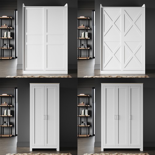 Door matt wooden wardrobe - door,