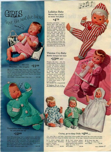 1964 paper twin - ad, dolls
