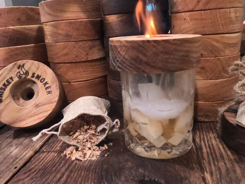 Whiskey smoker handmade white - whiskey,