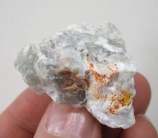 +++ Realgar in Ulexite -- Boron Open Pit Mine, Boron, California, USA +++