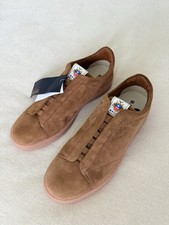 Bally brand new leather low Loafers men's shoes size 10 UK