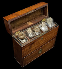 Georgian Fitted Apothecary Campaign Medicine Chest Walsh Chemist to Duke of York