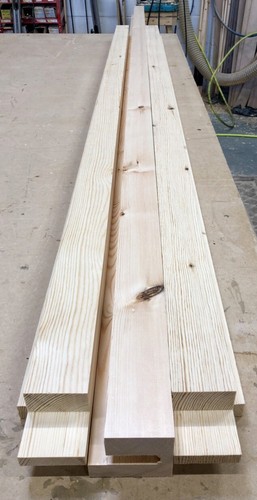 Wooden garage door frame - door,