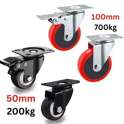 Swivel castor 100mm heavy - castor, 50-100mm