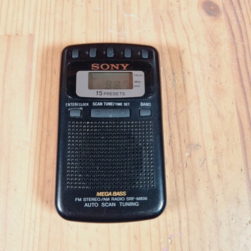 Black sony srf m806 - black, portable