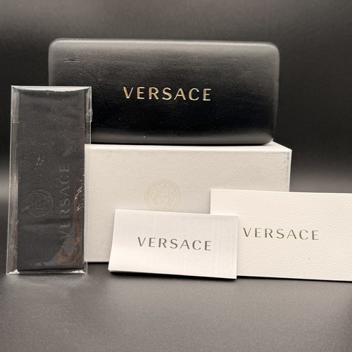 Versace black leather - black,
