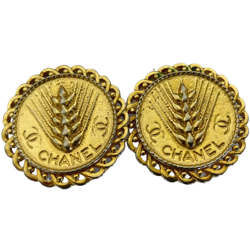 Chanel vintage logo round - chanel,